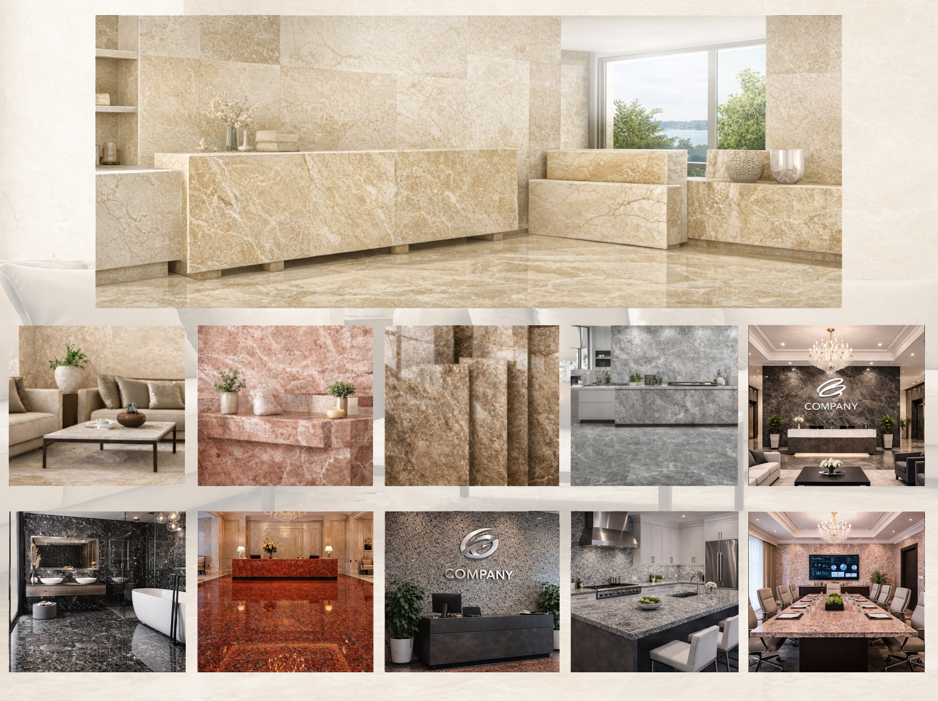 Egyptian marble and granite by color selection