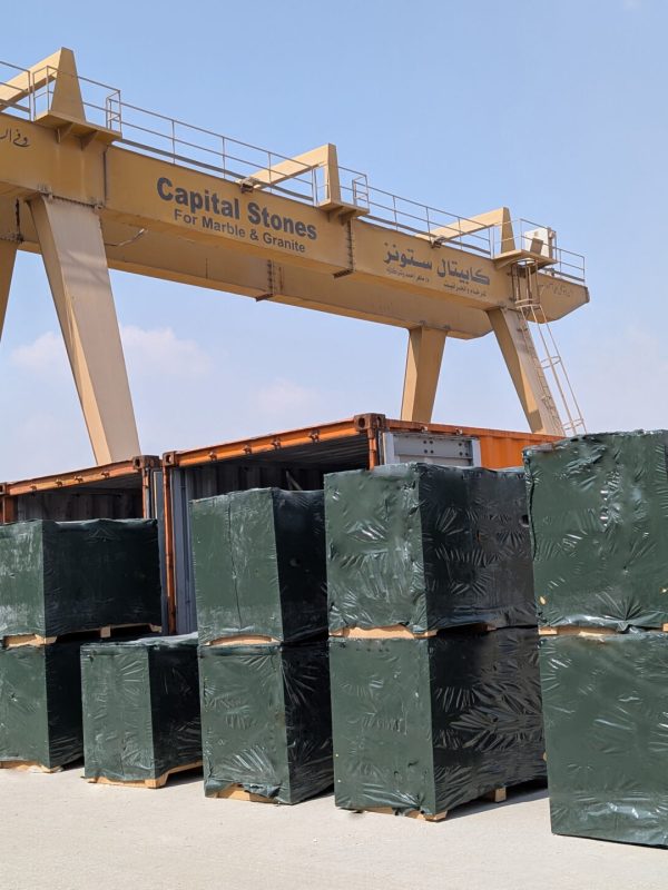 Egyptian marble container loading for export